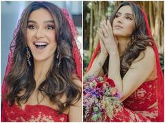 अपनी शादी को लेकर खूब एक्साइटेड थीं शिबानी दांडेकर, तस्वीरों में दिखा वेडिंग ग्लो