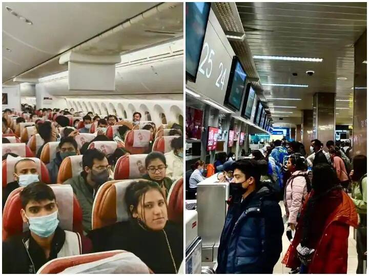 air india 5th flight reached delhi under operation ganga 1156 indians returned home in three days Ukraine-Russia War : एअर इंडियाचे 5 वे विमान भारतात दाखल, 249 भारतीय नागरिकांची सुखरुप सुटका