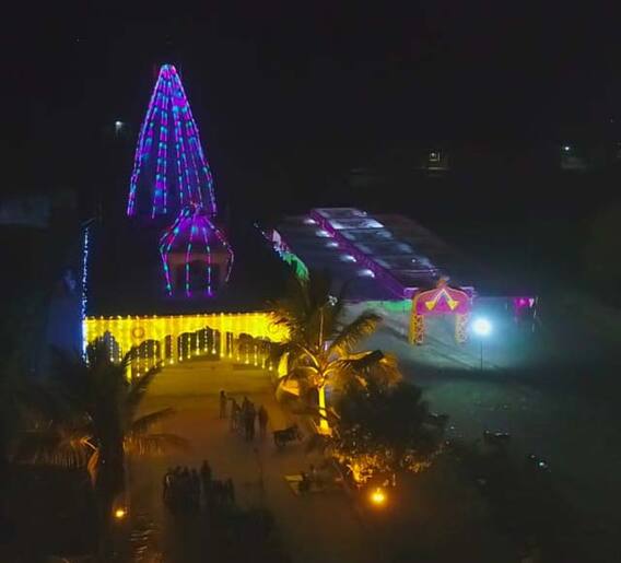 सुर्यकांतेश्वर महादेव मंदिरावरील विहंगम विद्युत रोषणाई!