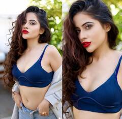 બ્લૂ બ્રાલેટમાં Urfi Javed નો ગ્લેમરસ અંદાજ જોવા મળ્યો, જુઓ તસવીરો