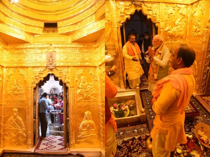 Varanasi Kashi Vishwanathdham decorated with 60 kg of gold ann Varanasi: 60 किलो सोने से सजा Kashi Vishwanath Dham का गर्भगृह, भक्तों को हो रहे हैं बाबा के स्वर्णमयी दर्शन