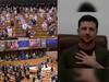 Russia Ukraine Crisis: 'चहूबाजूंनी घेरलंय, पण तरीही लढणार, निधड्या छातीने निर्धार', युक्रेनच्या अध्यक्षांसाठी युरोपियन युनियनमध्ये टाळ्यांचा कडकडाट