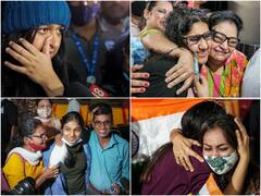 Cheers And Tears: Indians Evacuated From Ukraine Land Home With A Sigh Of Relief | IN PICS