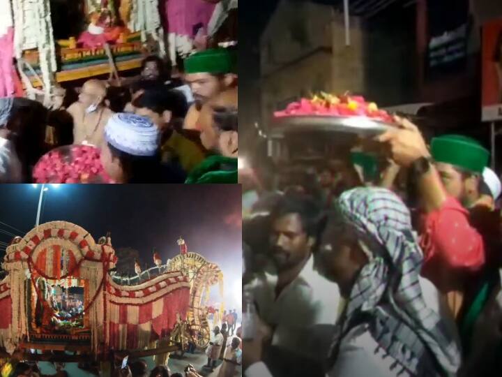 watch kanchipuram Welcome to Kanchi Kamatchi Goddess on behalf of Asratsayat Hameed Awulia Dargah Watch Video: அஸ்ரத்சயது ஹமீது அவுலியா தர்கா சார்பில் காஞ்சி காமாட்சி அம்மனுக்கு வரவேற்பு! வைரலாகும் வீடியோ