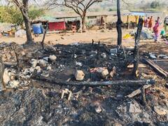 आष्टीतील शेतकऱ्याच्या झोपडीला आग; दोन लाख रुपयांसह संसारोपयोगी वस्तू जळून खाक