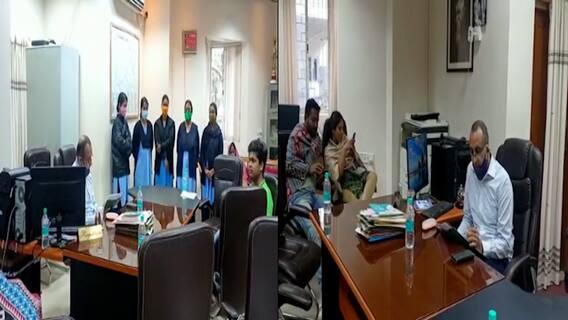 Visva Bharati: রাতভর বিশ্বভারতীর সেন্ট্রাল অফিসে ঘেরাও রেজিস্ট্রার ও জনসংযোগ আধিকারিক। Bangla News