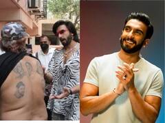 Ranveer Singh : 'जबरा फॅन'; पाठीवर काढला टॅटू, रणवीर म्हणाला...