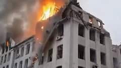 Russia-Ukraine War: Russia attacks the buildings of Police Dept | ABP News