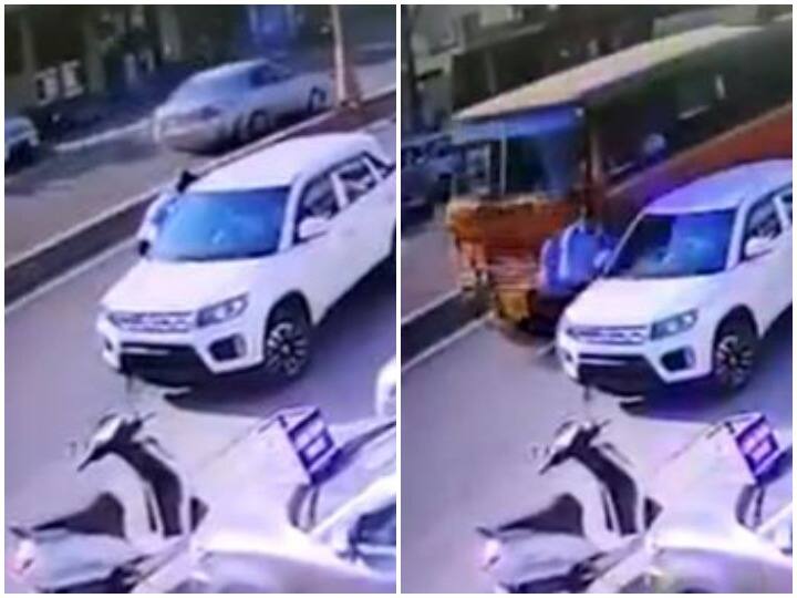 Man dies after being hit by a bus while talking to a friend while standing on the road सड़क पर खड़े होकर दोस्त से बात करना पड़ा भारी, बस की चपेट में आने से हुई मौत