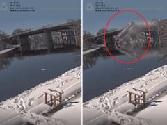 Truck Falls in River: వీడియో - మెరుపు వేగంతో వంతెన మీద నుంచి నదిలోకి దూసుకెళ్లిన ట్రక్