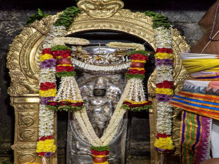 வருடத்தில் ஒரு முறை தாழம்பூ அலங்காரத்திலும் வெள்ளி கவசத்துடன் காட்சி தரும் லிங்கோத்பவர்