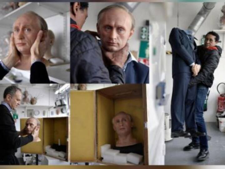 Paris museum removed wax statue of Russia president Vladimir putin! Watch Video : தலை, உடல் என தனித்தனியாய் கழற்றப்படும் ரஷ்ய அதிபரின் சிலை.. பாரிஸ் மியூசியத்தின் கண்டனம்