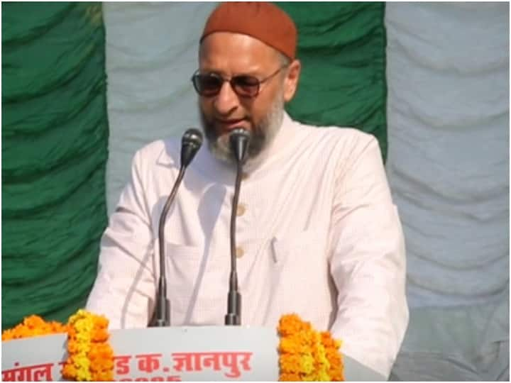 UP Assembly Elections 2022 AIMIM Chief Asaduddin owaisi attack on Samajwadi Party and BJP in Bhadohi ANN UP Election 2022: असदुद्दीन औवैसी ने भदोही में सपा-बीजेपी पर जमकर बोला हमला, जानिए किसे बताया राम-श्याम की जोड़ी