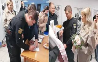 Ukraine Russia War: મિસાઈલ એટેક અને યુક્રેનમાં વાગતા સાયરન વચ્ચે આ કપલે લગ્ન કર્યા, જુઓ Photos