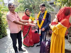 Beed News Update : युक्रेनहून घरी परतलेल्या मुलाचे फटाके वाजवून स्वागत, बीडच्या माजलगावचा नौद परतला मायदेशी    