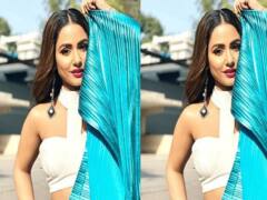 हिना खान ने पहनी इतनी महंगी शिफॉन मैटेलिक साड़ी, कीमत सुनकर हैरान रह जाएंगे आप!