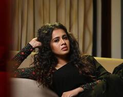 கருப்பு உடையில் கலக்கும் நடிகை அஞ்சனா ரங்கனின் வைரல் புகைப்படங்கள்..!