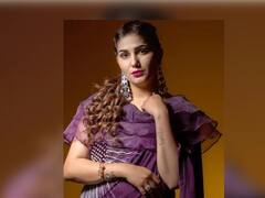 PHOTO : ना कजरे की धार, ना मोतियों के हार... इंडो-वेस्टर्न साडीमध्ये सपना चौधरीचा झक्कास लूक