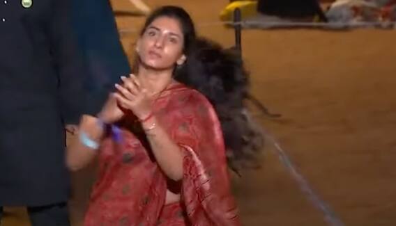 Anchor Vishnupriya dance at Isha Foundation Rudraksha Deeksha: శివుని పాటలకు డ్యాన్స్ | ABP Desam