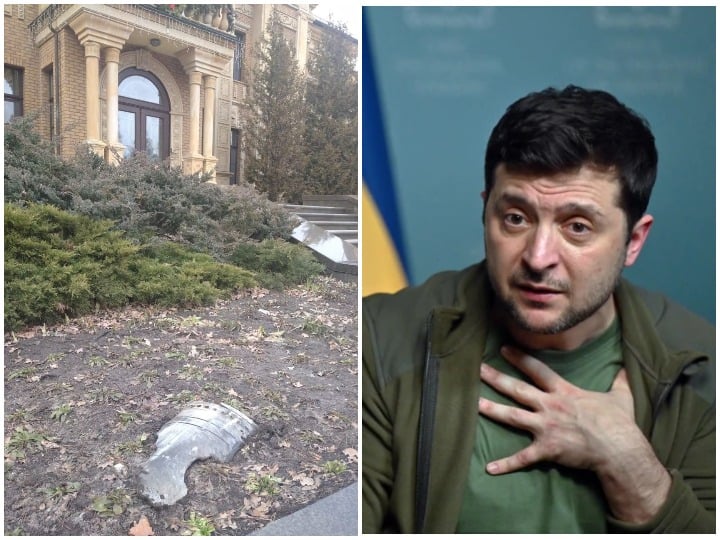 Russia Ukraine War: यूक्रेन के राष्ट्रपति के घर के बाहर गिरा रॉकेट, जेलेंस्की बोले - चूका निशाना