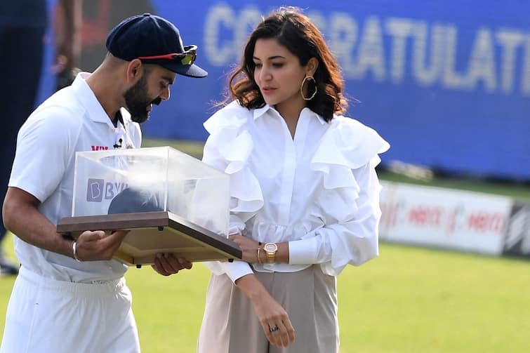 WATCH | Virat Kohli Gets His 100th Test Cap From Coach Dravid As Anushka Sharma Stands Next To Him In Awe