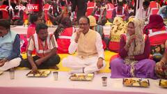 MP के CM Shivraj Singh ने नगर निगम के सफाई कर्मियों संग भोपाल में मनाया अपना 63वां जन्मदिन