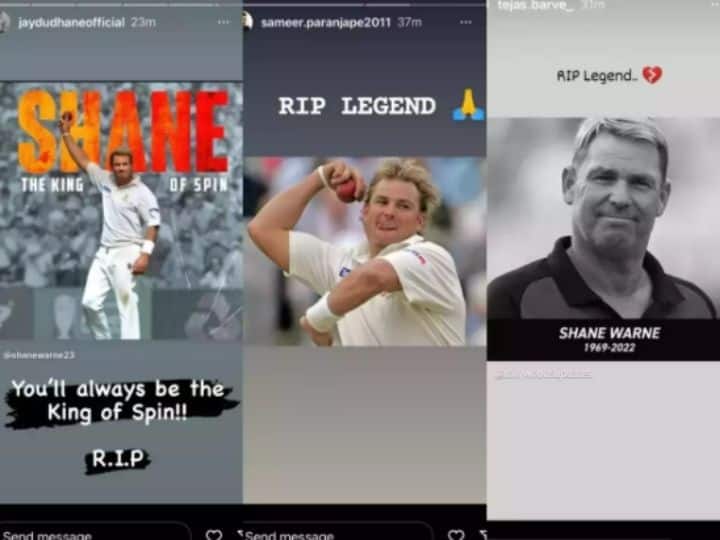 Shane Warne : 'द किंग ऑफ द स्पिन'; शेन वॉर्नच्या निधनानंतर मराठी कलाकारांकडून शोक व्यक्त