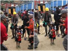 बच्चे ने लैंडस्लाइड में खोया अपना घर, फायर फाइटर ने डांस कर खुश करने की कोशिश की