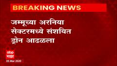 Jammu Kashmir : जम्मूच्या अरनिया सेक्टरमध्ये संशयित ड्रोन आढळल्याने बीएसएफच्या जवानांकडून गोळीबार