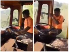 Video : ट्रक डायव्हरचा न्यारा अंदाज पाहून भडकले युजर्स! पण व्हिडीओचा शेवट पाहून लावला डोक्याला हात!