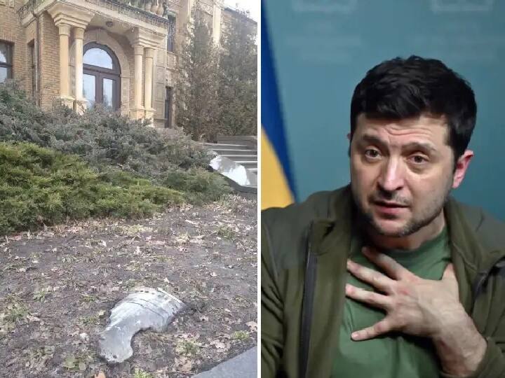 Russia Ukraine War news Russian rocket attack near Ukraine president house Russia Ukraine War : युक्रेनच्या राष्ट्रपतींच्या घराजवळ रॉकेट हल्ला, झेलेन्स्की म्हणाले...