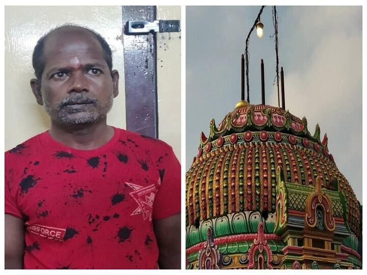 Cuddalore: A thief stole urns from Virudhachalam Viruthakriswarar temple and dumped them in a septic tank - CCTV விருத்தகிரீஸ்வரர் கோயிலில் கலசங்களை திருடி கழிவுநீர் தொட்டியில் போட்ட திருடன் - சிக்க காரணமான சிசிடிவி