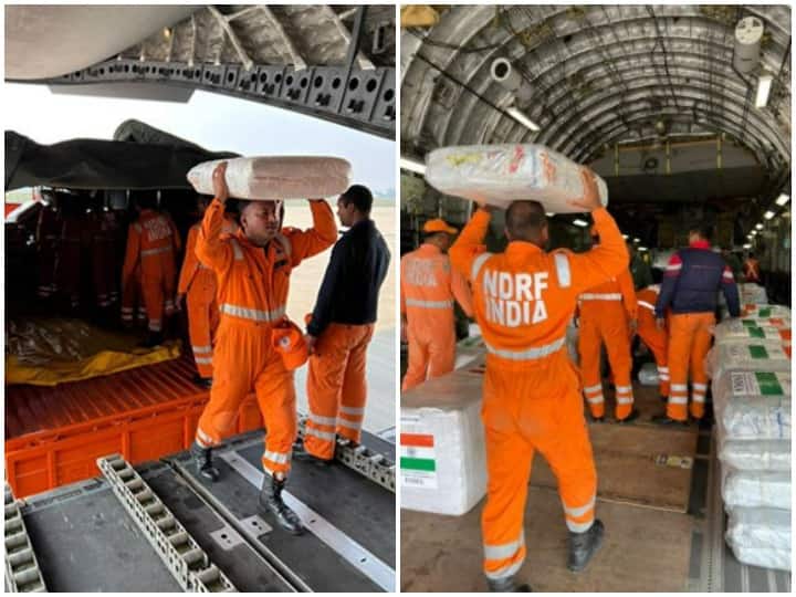 India sent relief material to Ukraine by two Air Force planes भारत ने यूक्रेन की ओर बढ़ाए मदद के हाथ, वायुसेना के दो विमानों से भेजी गई राहत सामग्री