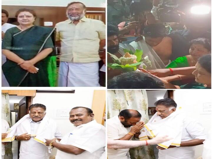 OPS brother O. Raja who met Sasikala - AIADMK ex-ministers who meet Sasikala ஆன்மீக பயணத்தின் ஆன் தி வேயில் சசிகலாவை சந்திக்கும் 2 முன்னாள் அமைச்சர்கள் ? - அதிமுகவில் பரபரப்பு