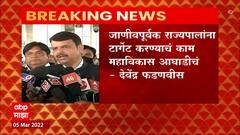 Devendra Fadnavis of Governor : राज्यपालांना जाणीवपूर्वक राज्यपालांना टार्गेट केलं जातंय