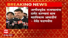Devendra Fadnavis : राज्यपालांना टार्गेट करणं हे अयोग्य आहे Nagpur ABP Majha