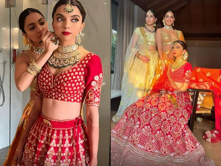 kiara advani puts nazar ka teeka to sister ishita on her wedding day shares glimpse of big day कियारा आडवाणी ने बहन इशिता को लगाया नजर का टीका, दिखाई शादी की झलकियां