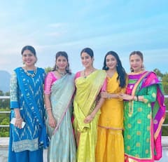 Actress Jhanvi kapoor: மஞ்சள் புடவையில் ஜொலிக்கும் ஜான்வியின் இன்ஸ்டா க்ளிக்ஸ்