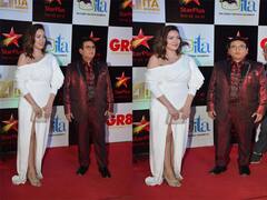 व्हाइट स्टाइलिश गाउन में बबीता जी संग लाल सूट में जेठालाल ने दिए जबरदस्त पोज़! यहां हुई दोनों की मुलाकात