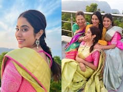 Actress Jhanvi kapoor: மஞ்சள் புடவையில் ஜொலிக்கும் ஜான்வியின் இன்ஸ்டா க்ளிக்ஸ்