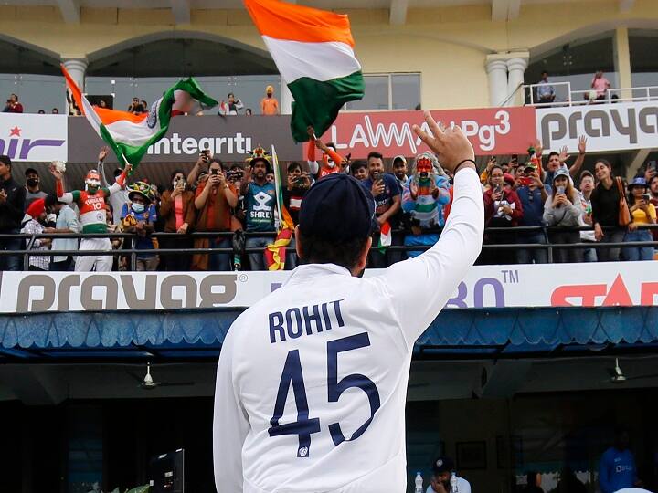 IND vs SL 1st Test Rohit Sharma becomes the second Indian captain to win his maiden Test in charge by an innings after Polly Umrigar Rohit Sharma Captaincy : भारताच्या श्रीलंकेवरील मोठ्या विजयामुळे रोहितवर कौतुकाचा वर्षाव, 'ही' कामिगिरी करणारा दुसराच भारतीय