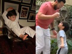 तैमूर ने की सैफ अली खान के साथ बदतमीजी, कैमरा के सामने पिता को मारने लगे छोटे नवाब