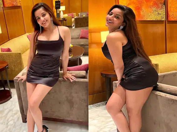 ਸ਼ਾਰਟ ਵਨ ਪੀਸ ਡਰੈੱਸ 'ਚ ਮੋਨਾਲੀਸਾ ਨੇ ਦਿੱਤੇ ਵੱਖ-ਵੱਖ ਪੋਜ਼