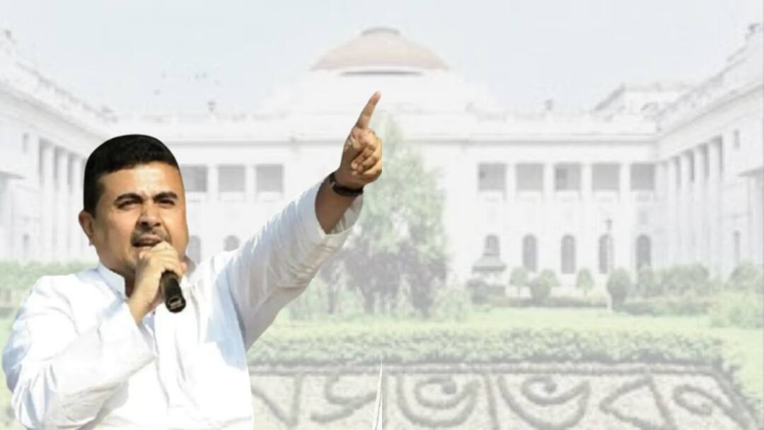 The governor could not start his speech as the BJP was protesting in the assembly hall Kolkata: বিধানসভা ওয়েলে শুভেন্দুর নেতৃত্বে বিজেপির বিক্ষোভ, ভাষণ শুরু করতে পারলেন না রাজ্যপাল