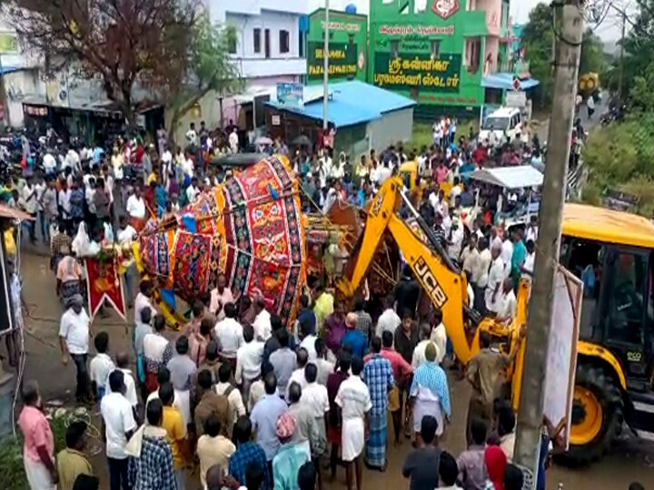 உளுந்தூர்பேட்டை அருகே மாசிமாத தேரோட்ட திருவிழாவின்போது தேர் கவிழ்ந்து விபத்து