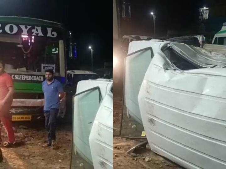 Chhattisgarh News: A horrific road accident happened on the National Highway in Surguja 5 soldiers injured ANN Chhattisgarh News: सरगुजा में नेशनल हाइवे पर हुआ भीषण सड़क हादसा, 5 जवान घायल