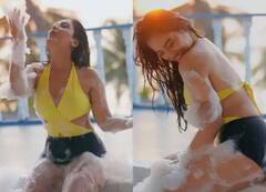 બાલ્કનીમાં ફોમથી રમતા સૃષ્ટિ રોડેએ શેર કરી હોટ તસવીરો, સોશિયલ મીડિયામાં વાયરલ