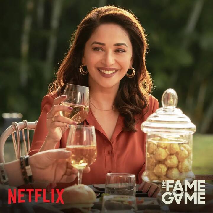 'The Fame Game' is the much awaited OTT debut for Madhuri Dixit. The series, which was directed by Sri Rao, tells the tale of a celebrity who mysteriously disappears. Madhuri Dixit has captivated the hearts of millions of admirers across the world with her flawless portrayal of the role. This series is a joy to watch as the gorgeous actress brilliantly brought out the character's various layers and expressed them with the greatest elegance.  (Image Source: Instagram/@netflix_in)