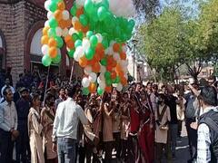 International Women's Day पर जोधपुर में निकाली गई रैली, गुब्बारों को हवा में छोड़कर दिया गया खास संदेश