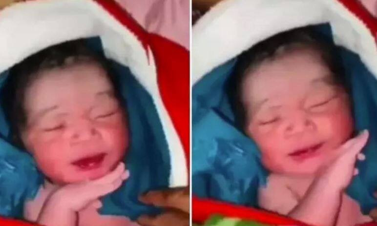 Newborn babys SWAG, did Alu Arjuns signature style, people said I will not bow down ਨਵਜੰਮੇ ਬੱਚੇ ਦਾ SWAG, ਕੀਤਾ ਅੱਲੂ ਅਰਜੁਨ ਦਾ ਸਿਗਨੇਚਰ ਸਟਾਈਲ ਤਾਂ ਲੋਕਾਂ ਨੇ ਕਿਹਾ 